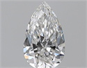 Diamante Natural 0.73 quilates, De pera , Color E, claridad VVS2 y certificado GIA