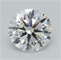 Lab Grown Diamond 1.08 Carats, Round with Ideal Cut, E Color, IF Clarity and Certified by IGI