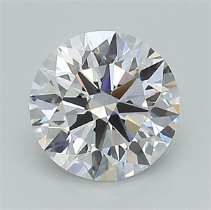 Picture of Lab Grown Diamond 1.08 Carats, Round with Ideal Cut, E Color, IF Clarity and Certified by IGI