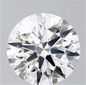 Lab Grown Diamond 4.53 Carats, Round with Ideal Cut, D Color, VVS2 Clarity and Certified by IGI