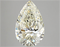 Natural Diamond 4.01 Carats, Pear with  Cut, I Color, VVS2 Clarity and Certified by IGI