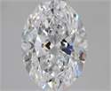 Natural Diamond 1.90 Carats, Oval with  Cut, D Color, VS1 Clarity and Certified by GIA