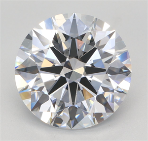 Picture of Lab Grown Diamond 4.02 Carats, Round with Ideal Cut, F Color, VS2 Clarity and Certified by IGI