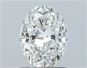 Natural Diamond 1.01 Carats, Oval with  Cut, F Color, SI2 Clarity and Certified by GIA