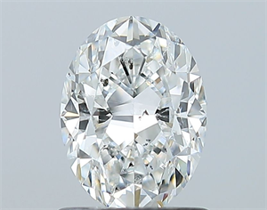 Picture of Natural Diamond 1.01 Carats, Oval with  Cut, F Color, SI2 Clarity and Certified by GIA
