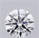 Lab Grown Diamond 1.06 Carats, Round with Ideal Cut, D Color, VVS2 Clarity and Certified by IGI