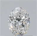 Natural Diamond 0.50 Carats, Oval with  Cut, F Color, VVS2 Clarity and Certified by GIA