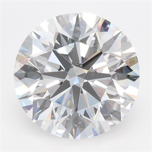 Picture of Lab Grown Diamond 4.01 Carats, Round with Ideal Cut, D Color, IF Clarity and Certified by IGI