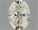 Natural Diamond 1.01 Carats, Oval with  Cut, K Color, SI2 Clarity and Certified by GIA