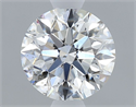 Natural Diamond 0.71 Carats, Round with Excellent Cut, F Color, SI1 Clarity and Certified by GIA