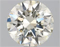 Natural Diamond 1.31 Carats, Round with Excellent Cut, L Color, VS2 Clarity and Certified by HRD