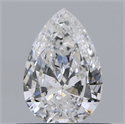 Diamante Natural 0.43 quilates, De pera , Color D, claridad SI1 y certificado GIA