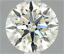 Natural Diamond 0.46 Carats, Round with Excellent Cut, L Color, VS2 Clarity and Certified by IGI