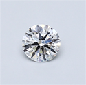 Diamante Natural 0.40 quilates, Redondo , Color E, claridad SI1 y certificado GIA