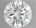Natural Diamond 0.85 Carats, Round with Excellent Cut, J Color, SI2 Clarity and Certified by GIA