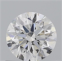 Natural Diamond 0.71 Carats, Round with Excellent Cut, F Color, IF Clarity and Certified by GIA