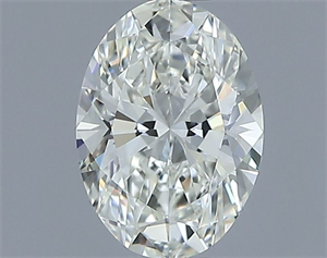 Picture of Natural Diamond 0.57 Carats, Oval with  Cut, I Color, VVS2 Clarity and Certified by IGI