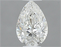 Natural Diamond 0.37 Carats, Pear with  Cut, H Color, SI1 Clarity and Certified by GIA