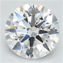 Lab Grown Diamond 3.38 Carats, Round with Ideal Cut, D Color, IF Clarity and Certified by IGI