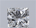 Natural Diamond 0.30 Carats, Princess with  Cut, F Color, VS1 Clarity and Certified by GIA