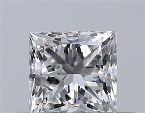 Picture of Natural Diamond 0.30 Carats, Princess with  Cut, F Color, VS1 Clarity and Certified by GIA