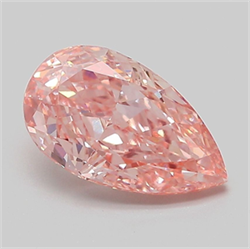 Picture of Lab Grown Diamond 2.04 Carats, Pear with  Cut, Fancy Vivid Pink Color, VVS2 Clarity and Certified by IGI