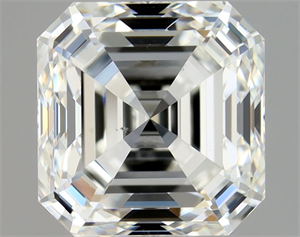 Picture of Natural Diamond 1.50 Carats, Asscher with  Cut, I Color, VS2 Clarity and Certified by GIA