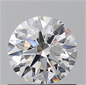 Natural Diamond 0.77 Carats, Round with Excellent Cut, D Color, VVS2 Clarity and Certified by GIA