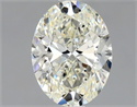 Natural Diamond 1.30 Carats, Oval with  Cut, J Color, VS1 Clarity and Certified by GIA