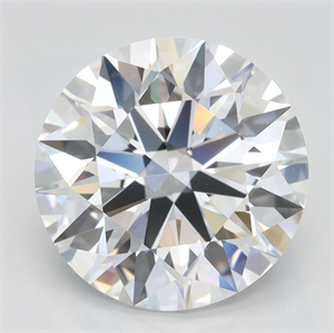 Picture of Lab Grown Diamond 3.01 Carats, Round with Ideal Cut, D Color, IF Clarity and Certified by IGI