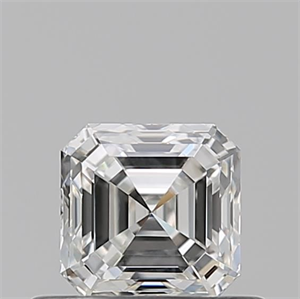 Picture of Natural Diamond 0.50 Carats, Asscher with  Cut, H Color, SI1 Clarity and Certified by GIA