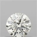 Natural Diamond 0.42 Carats, Round with Excellent Cut, I Color, SI1 Clarity and Certified by IGI