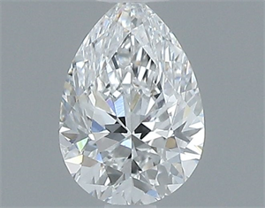 Picture of Natural Diamond 0.40 Carats, Pear with  Cut, E Color, VS1 Clarity and Certified by GIA