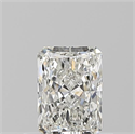 Natural Diamond 0.50 Carats, Radiant with  Cut, H Color, SI2 Clarity and Certified by GIA