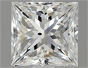 Natural Diamond 0.70 Carats, Princess with  Cut, D Color, SI1 Clarity and Certified by GIA
