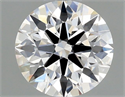 Natural Diamond 0.41 Carats, Round with Excellent Cut, H Color, VS1 Clarity and Certified by GIA