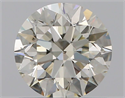 Natural Diamond 0.70 Carats, Round with Excellent Cut, L Color, SI1 Clarity and Certified by GIA