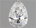 Diamante Natural 0.48 quilates, De pera , Color F, claridad SI1 y certificado GIA