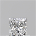 Diamante Natural 0.50 quilates, Princesa , Color F, claridad VVS2 y certificado GIA