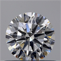 Natural Diamond 0.51 Carats, Round with Excellent Cut, F Color, SI1 Clarity and Certified by GIA