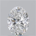 Natural Diamond 1.01 Carats, Oval with  Cut, F Color, VS2 Clarity and Certified by GIA