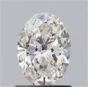 Natural Diamond 0.90 Carats, Oval with  Cut, H Color, VS2 Clarity and Certified by GIA