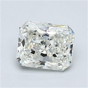Picture of Natural Diamond 0.90 Carats, Radiant with  Cut, J Color, VS2 Clarity and Certified by GIA
