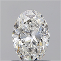 Natural Diamond 0.70 Carats, Oval with  Cut, F Color, VS1 Clarity and Certified by GIA