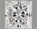 Natural Diamond 0.51 Carats, Princess with  Cut, D Color, VS1 Clarity and Certified by GIA
