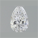 Diamante Natural 0.54 quilates, De pera , Color D, claridad VVS2 y certificado GIA
