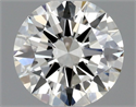 Natural Diamond 0.40 Carats, Round with Excellent Cut, H Color, VVS2 Clarity and Certified by GIA