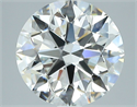 Natural Diamond 2.02 Carats, Round with Excellent Cut, H Color, VVS2 Clarity and Certified by GIA