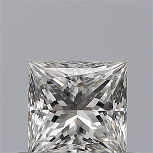 Picture of Natural Diamond 0.41 Carats, Princess with  Cut, E Color, VS1 Clarity and Certified by GIA