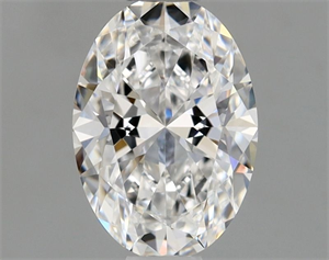 Picture of Natural Diamond 0.54 Carats, Oval with  Cut, D Color, VVS1 Clarity and Certified by GIA